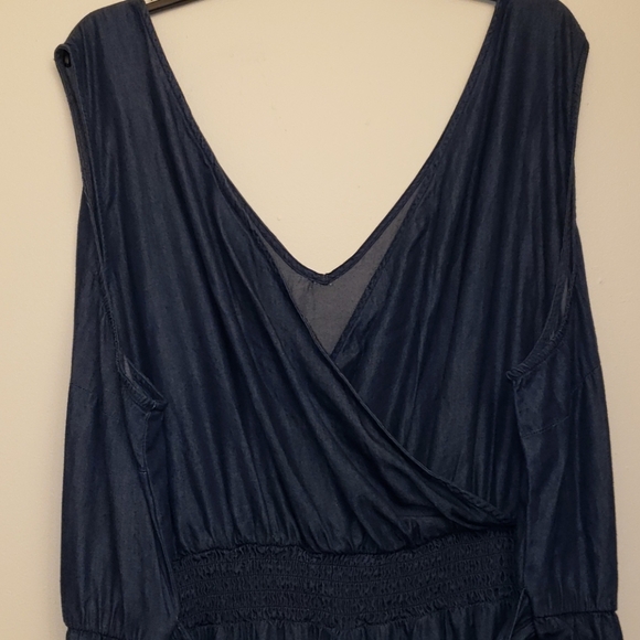 New Lane Bryant Surplice Top Wide Leg Jumpsuit 24 - Picture 2 of 14